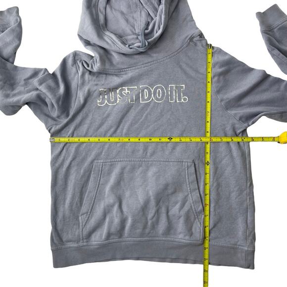 Nike Lilac Glacier Pullover Funnel graphic spell out Hoodie Sweatshirt sz medium - Picture 5 of 5